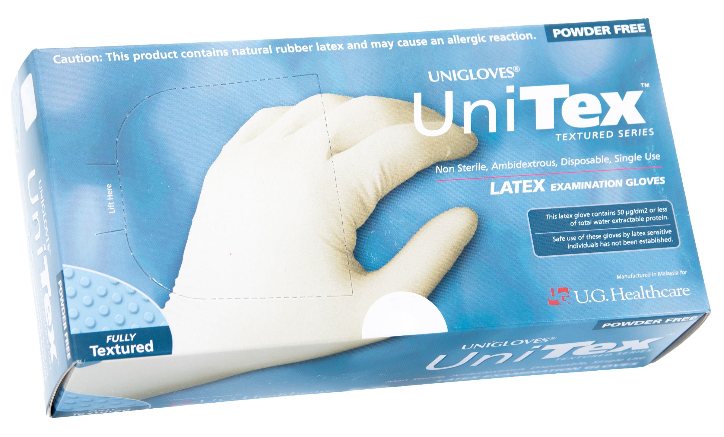 Unitex Latex Exam Gloves Powder Free