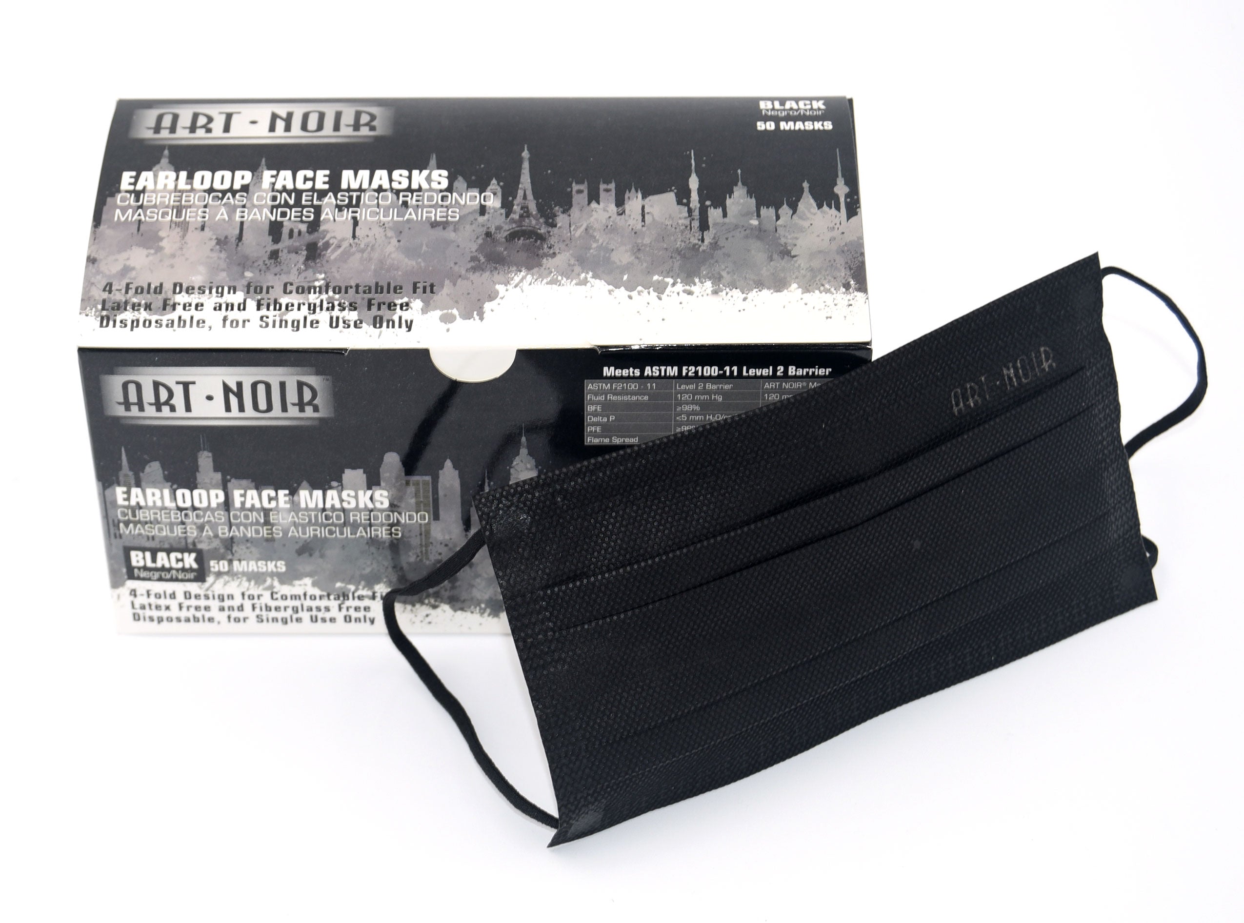 Art Noir Black Face Mask