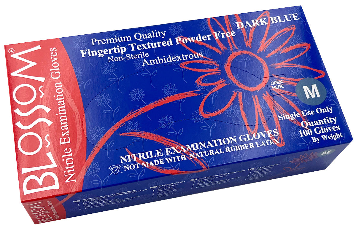 Top tier group has partnered with Blossom glove manufacturer of healthcare  provider. Blossom Nitrile Powder-Free Textured BLUE Exam…