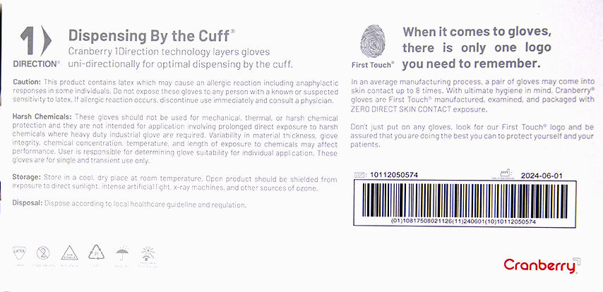 Cranberry Silkcare Latex Powder Free Gloves | Caution and Storage