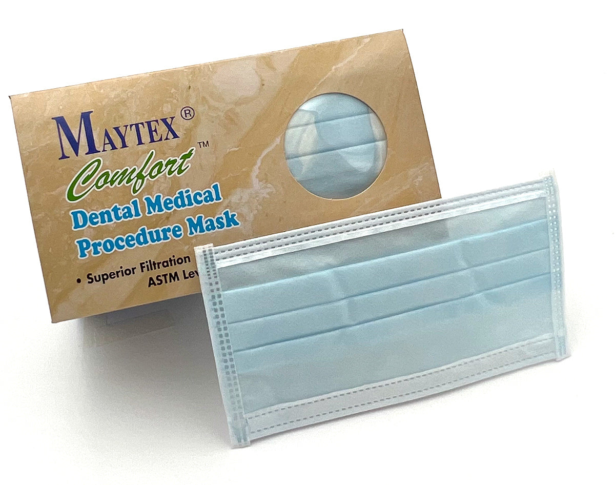 Maytex Level 2 Blue Earloop Exam Masks | $5.99/Box of 50 Masks