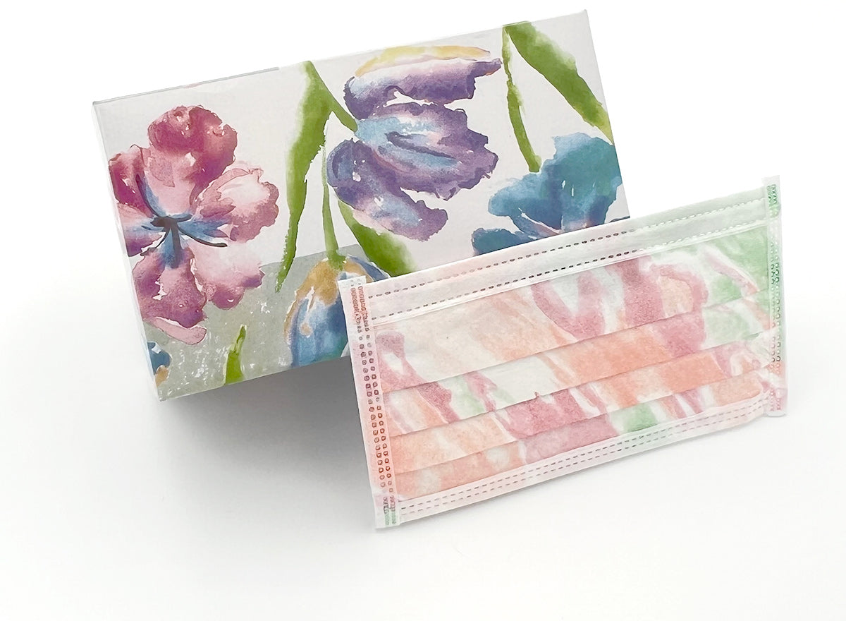 Maytex Earloop Floral Exam Masks