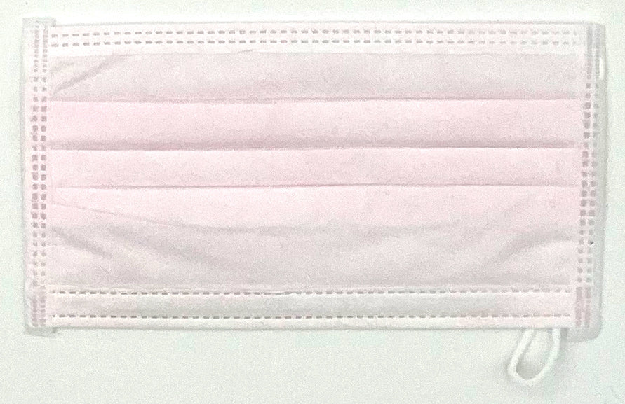 Maytex Earloop Pink Exam Mask | Front of Mask