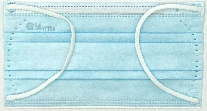 Maytex Silk Soft Blue Exam Mask Front