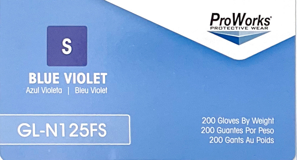 ProWorks Nitrile Gloves Blue Violet | Product Number