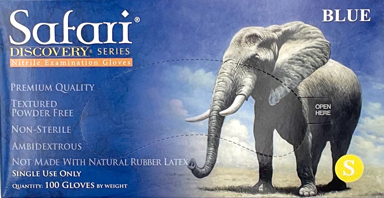 Safari Discovery Nitrile Gloves | Top of Box