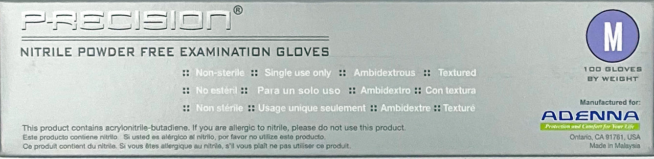 Adenna Nitrile Precision Examination Gloves | Product Details