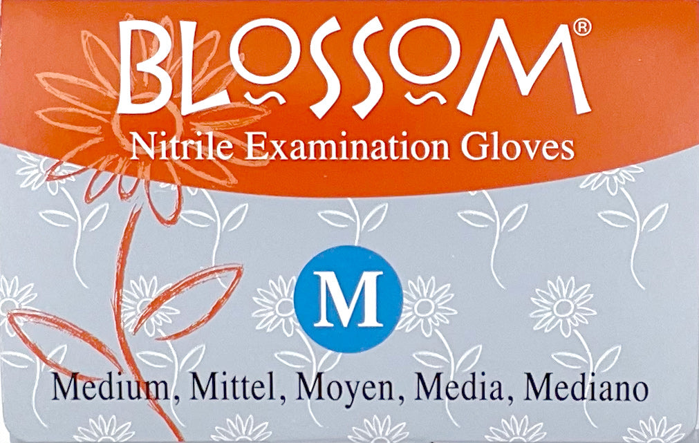 Blossom Nitrile COATS Exam Gloves | Box Side