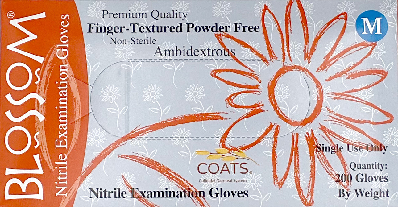 Blossom Nitrile COATS Exam Gloves | Box Top