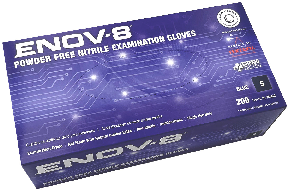 Enov-8 Powder Free Nitrile Examination Gloves