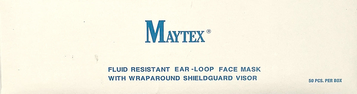 Maytex Earloop Face Mask with Shieldguard Visor Mask | Fluid Resistant