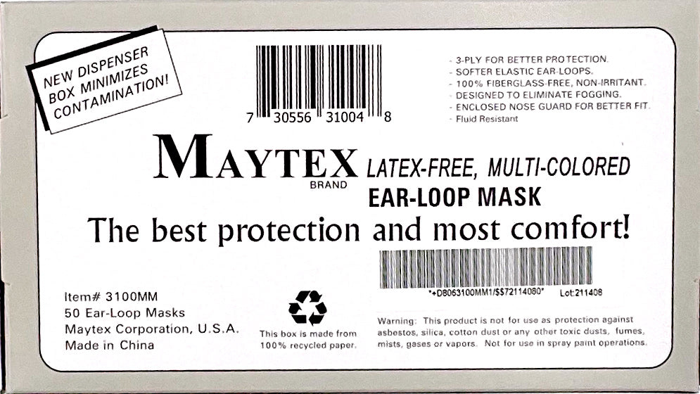 Maytex Earloop Floral Exam Masks | Product Details