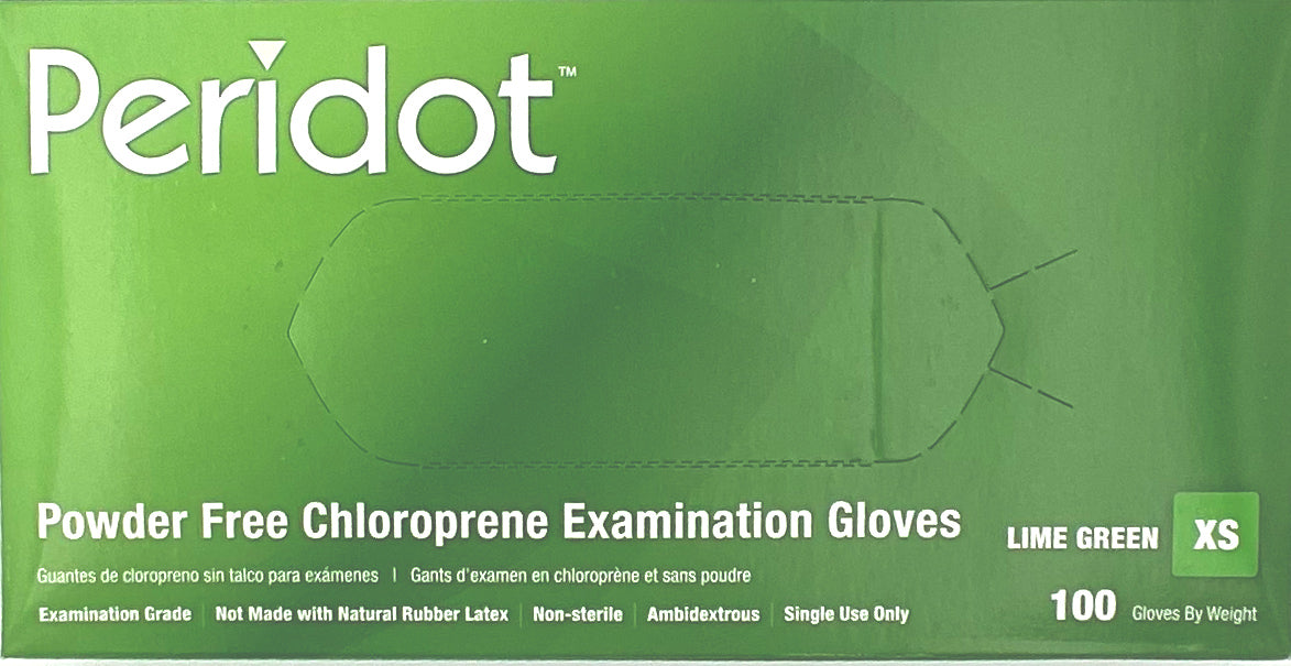Peridot Chloroprene Gloves | Top of Box