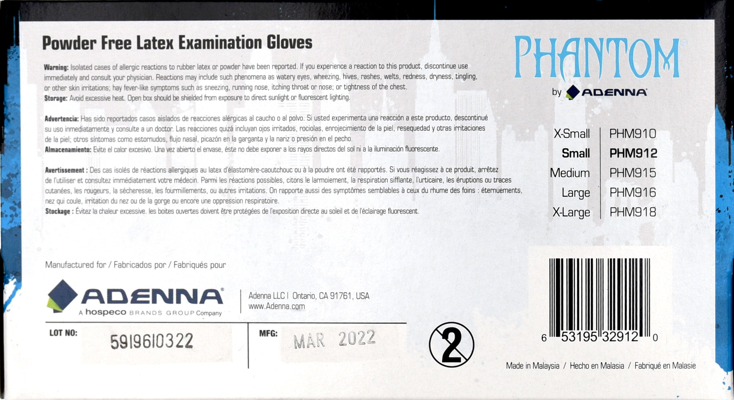 Phantom Black Gloves Back by Adenna