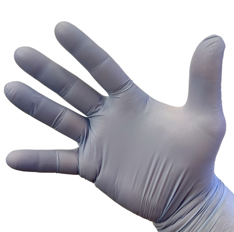 Blossom Nitrile COATS Exam Gloves on a Hand